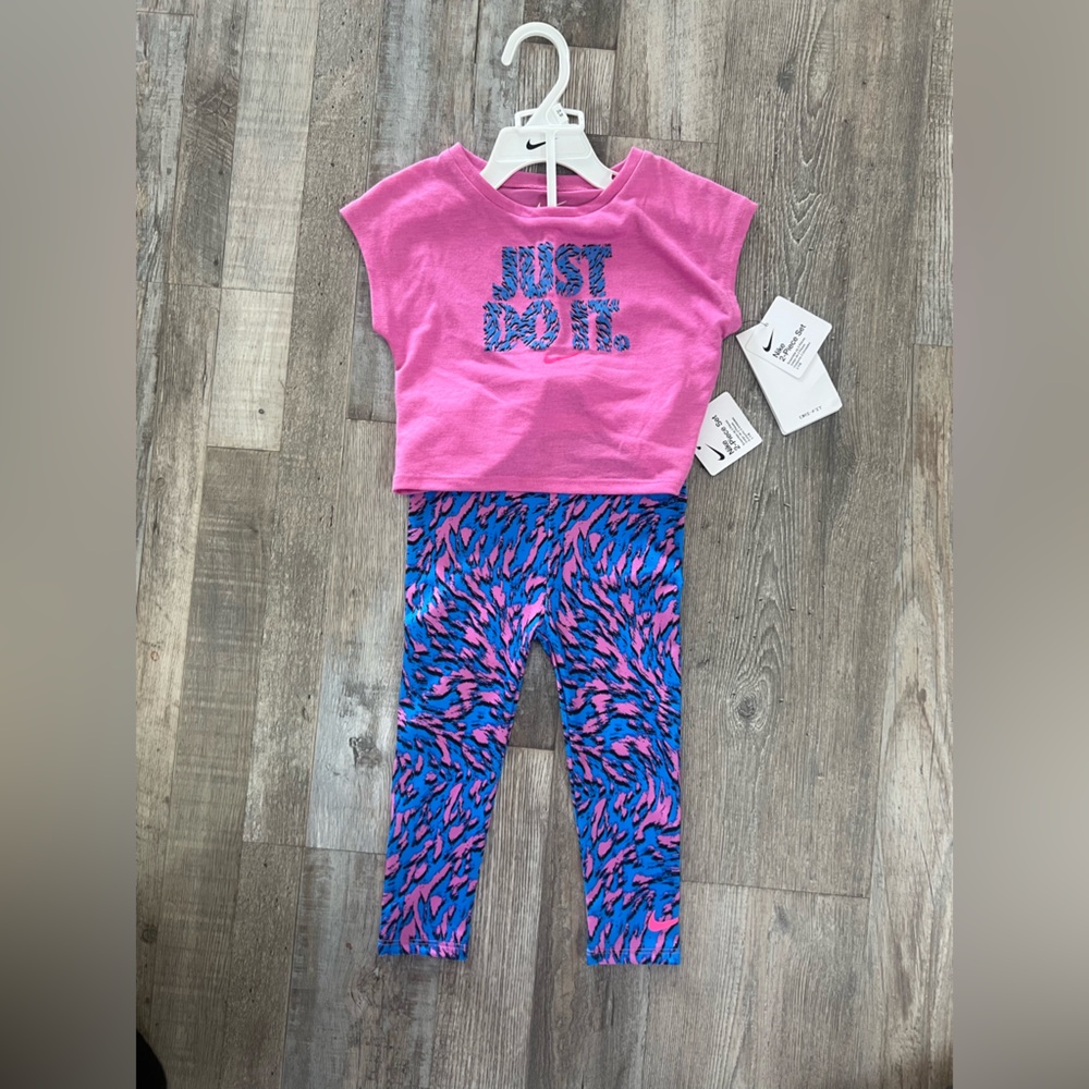 Nike Dri Fit Girl Two Piece Set (Just Do it) Sizes 18&24months(58)